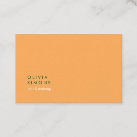 Minimalist Professional Green Business Cards 名刺 (正面)