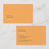 Minimalist Professional Green Business Cards 名刺 (正面/裏面)