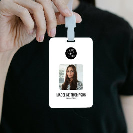 Minimalist Professional Logo Company ID Badge バッジ
