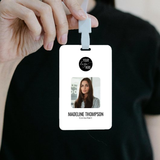 Minimalist Professional Logo Company ID Badge バッジ