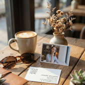 Minimalist Professional Logo Photo Real Estate 名刺