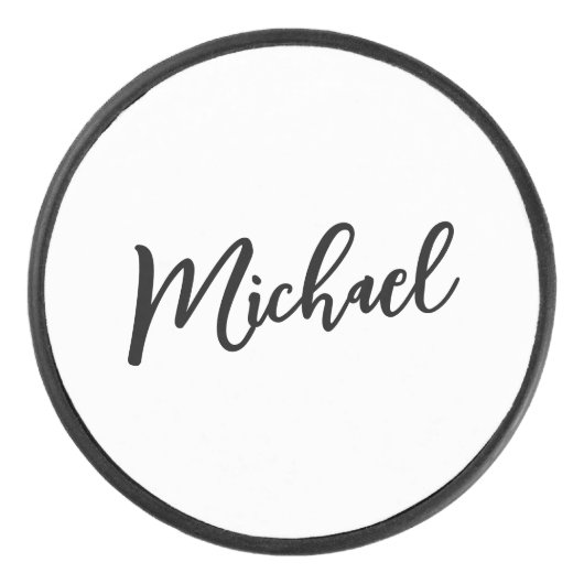 Minimalist Professional Modern Elegant アイスホッケーパック (正面)