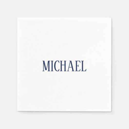 Minimalist Professional Modern Elegant スタンダードカクテルナプキン (正面)