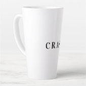 Minimalist Professional Modern Plain Name Title カフェラテマグ (左アングル)