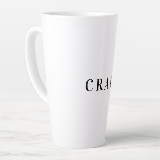 Minimalist Professional Modern Plain Name Title カフェラテマグ (左アングル)