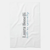 Minimalist Professional Modern Plain Name Title キッチンタオル (縦)