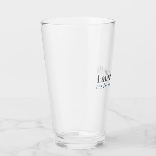 Minimalist Professional Modern Plain Name Title タンブラーグラス (右)