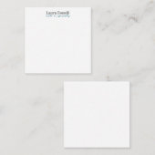 Minimalist Professional Modern Plain Name Title ノートカード (正面/裏面)