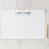 Minimalist Professional Modern Plain Name Title ペーパーパッド (インサイチュ)