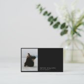 Minimalist Professional Photo Qr Code Business 名刺 (スタンド正面)