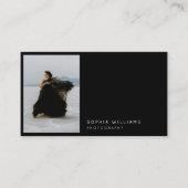 Minimalist Professional Photo Qr Code Business 名刺 (正面)