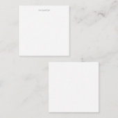 Minimalist Professional Plain Elegant Modern Name ノートカード (正面/裏面)