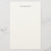 Minimalist Professional Plain Elegant Modern Name 便箋 (正面)