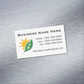 Minimalist Professional Solar Energy Contact Info マグネット名刺 (インサイチュ)