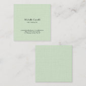 Minimalist Professional Unique Classical Pastel スクエア名刺 (正面/裏面)