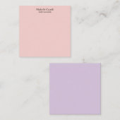 Minimalist Professional Unique Classical Pastel ノートカード (正面/裏面)