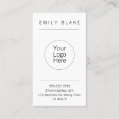 Minimalist Professional Vertical Business Card 名刺 (正面)