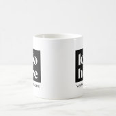 Minimalist Promotional Custom Logo Mug コーヒーマグカップ (中央)