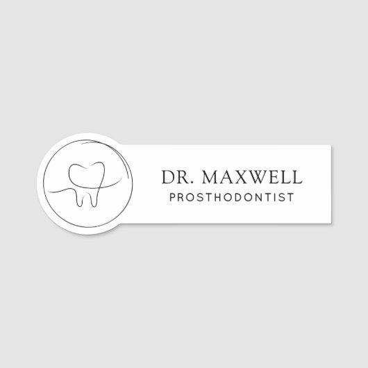 Minimalist Prosthodontist 名札 (正面)