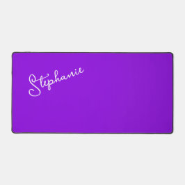 Minimalist Purple モダン Nameスクパーソナライズされたリプト デスクマット