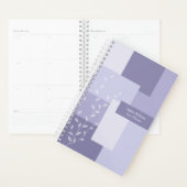 Minimalist Purple Abstract Soft Botanical Planner プランナー手帳 (ディスプレー)