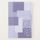Minimalist Purple Abstract Soft Botanical Planner プランナー手帳 (裏面)