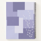 Minimalist Purple Botanical Journal Notebook ノートブック (裏面)