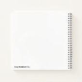 Minimalist Purple Circle Notebook ノートブック (裏面)