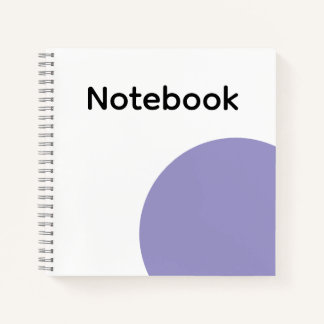 Minimalist Purple Circle Notebook ノートブック