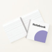 Minimalist Purple Circle Notebook ノートブック (内部)