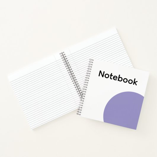 Minimalist Purple Circle Notebook ノートブック (内部)
