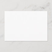 Minimalist QR Code Black White Wedding RSVP (裏面)