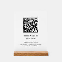 Minimalist QR Code | Modern Clean Custom Design