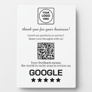 Minimalist QR Code | Modern Clean Custom Design フォトプラーク