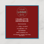 Minimalist QR Code Professional Design  スクエア名刺 (裏面)