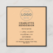 Minimalist QR Code Professional Design  スクエア名刺 (裏面)