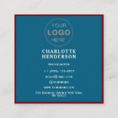 Minimalist QR Code Professional Design  スクエア名刺 (裏面)