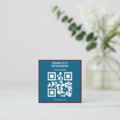 Minimalist QR Code Professional Design  スクエア名刺 (スタンド正面)