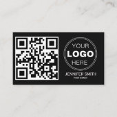 Minimalist QR Code Professional Design 名刺 (正面)