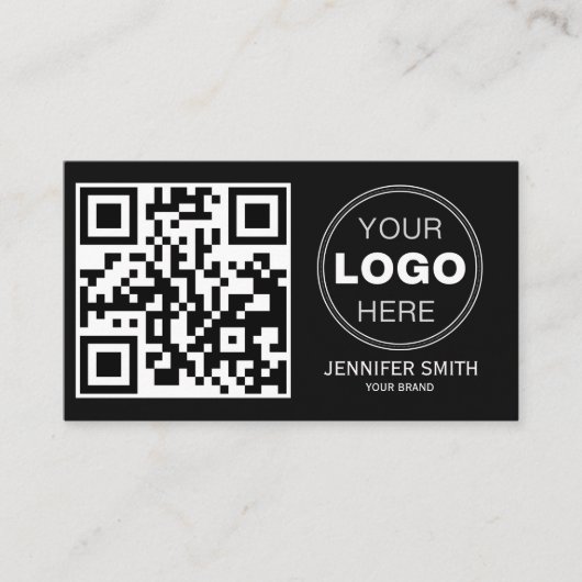 Minimalist QR Code Professional Design 名刺 (正面)