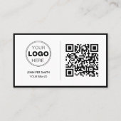 Minimalist QR Code Professional Design 名刺 (正面)