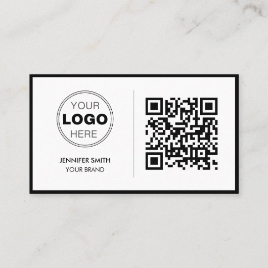 Minimalist QR Code Professional Design 名刺 (正面)