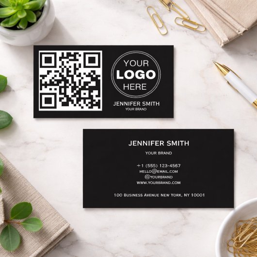 Minimalist QR Code Professional Design 名刺