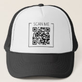 Minimalist QR Code Scan Me Business キャップ (正面)