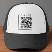 Minimalist QR Code Scan Me Business キャップ