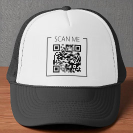Minimalist QR Code Scan Me Business キャップ
