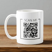 Minimalist QR Code Scan Me Business コーヒーマグカップ
