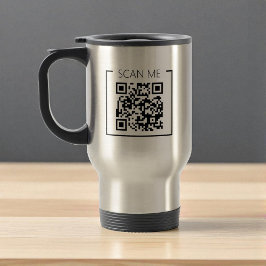 Minimalist QR Code Scan Me Business トラベルマグ