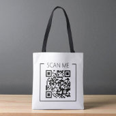 Minimalist QR Code Scan Me Business トートバッグ