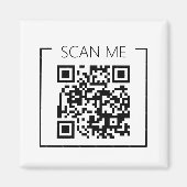 Minimalist QR Code Scan Me Business マグネット (正面)